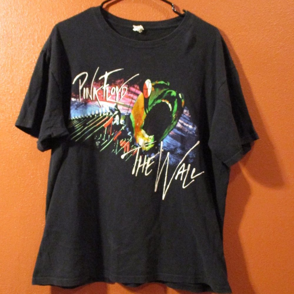Pink Floyd Shirt The Wall Anvil 1996 Woman X Large Black Red White Music Shirt